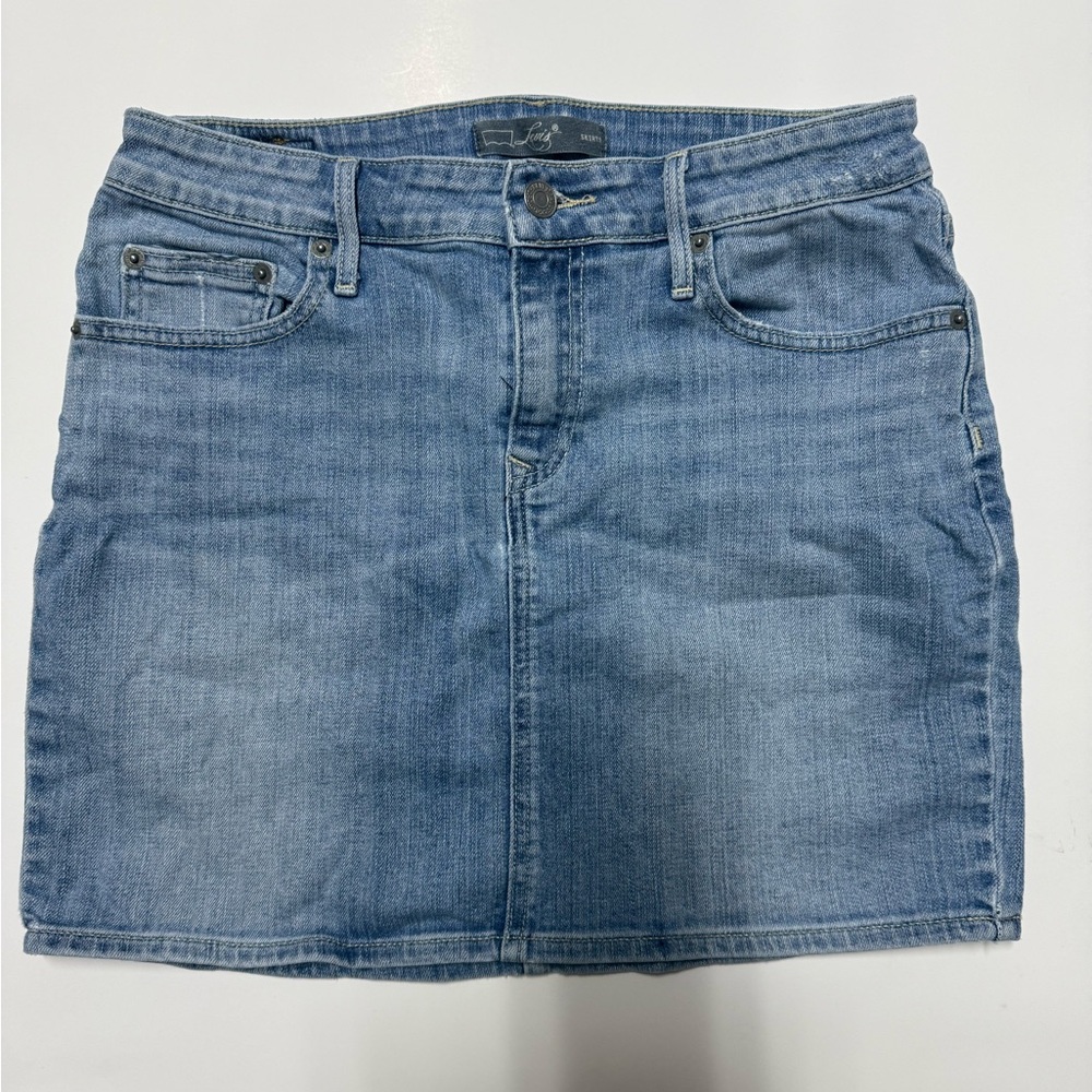Levi's Light Blue Denim Mini Skirt